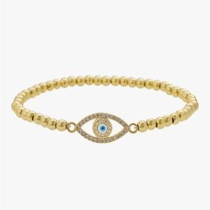 Gold Evil Eye Bracelet